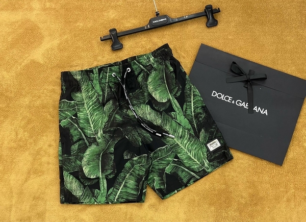 Quần short ngố đùi gió Dolce Gabbana Đen họa tiết Xanh lá chuối Like Auth 1-1 on web