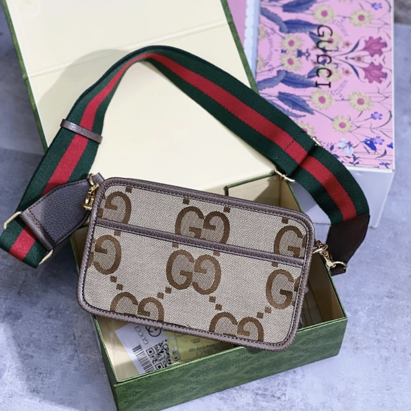 Túi đeo chéo Gucci họa tiết monogram logo to fullbox bill thẻ Like Auth on web