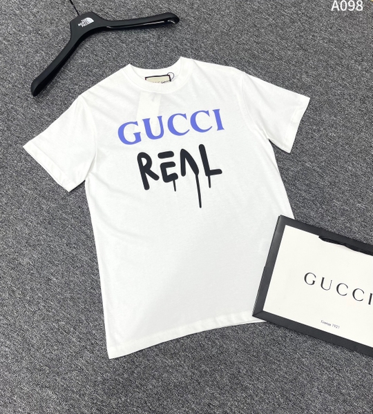 Áo phông T shirt Gucci Real chữ chảy new 2024 Like Auth on web