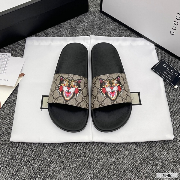 Dép lê quai ngang Gucci hình Mèo họa tiết phối monogram Like Auth on web fullbox bill thẻ