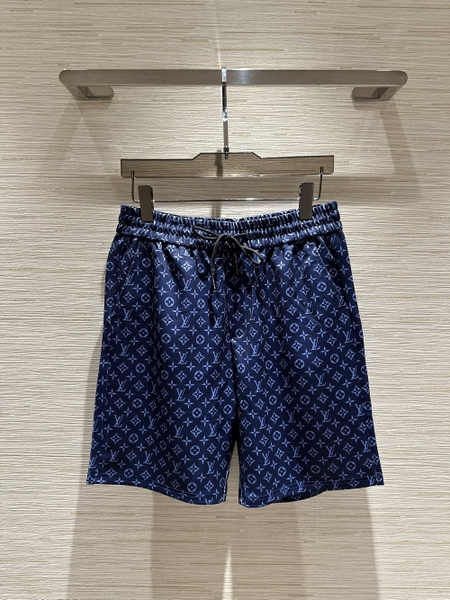 Quần short ngố đùi nỉ Louis Vuitton Xanh dương họa tiết monogram Like Auth 1-1 on web