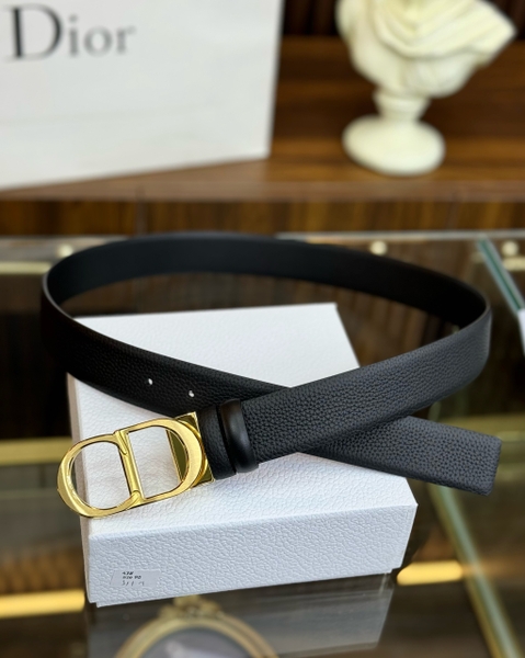 Thắt lưng, dây nịt, belt Dior dây nịt Đen sần mặt logo CD size 90-95-100cm Like Auth 1-1 on web fullbox