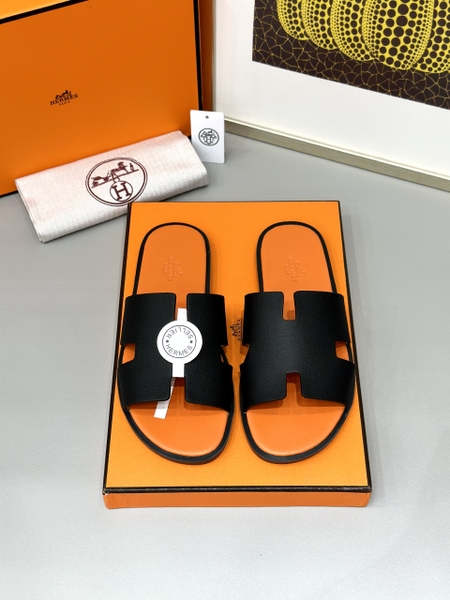 Dép lê sandal Hermes đế gỗ da taiga new 2024 Like Auth 1-1 on web fullbox bill thẻ phụ kiện