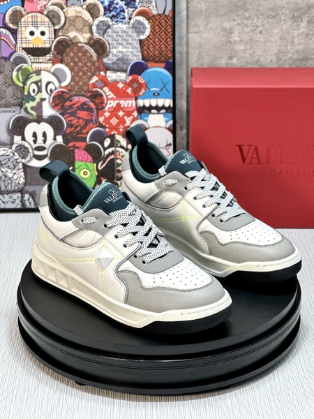 Giày sneaker Valentino Trắng phối Xám cổ chun new 2024 Like Auth on web fullbox bill thẻ phụ kiện