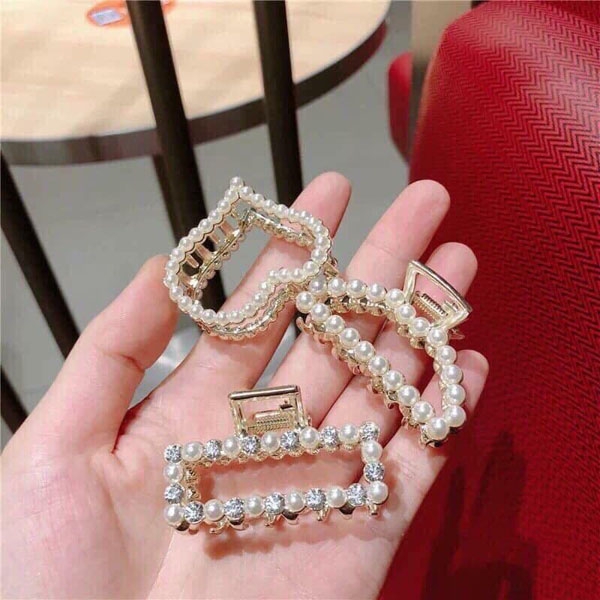 Set 3 kẹp tóc ngọc trai siêu xinh