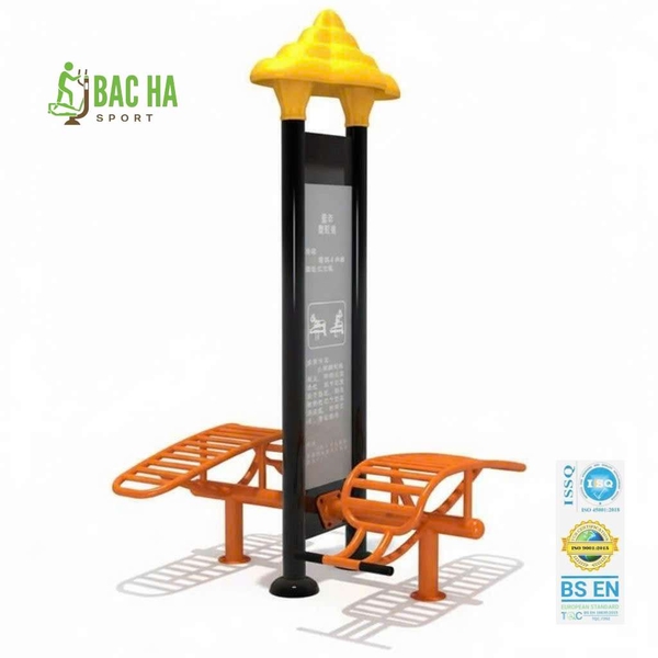 Máy tập lưng bụng đôi 2 trụ ls05