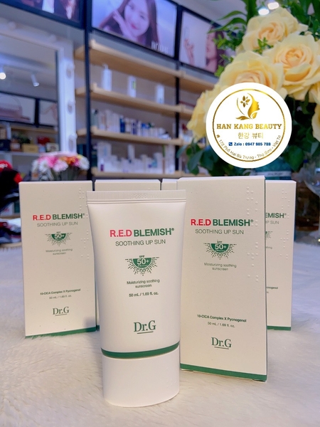 Kem chống nắng phổ rộng Dr.G R.E.D Blemish Soothing Up Sun SPF 50 PA 50ml