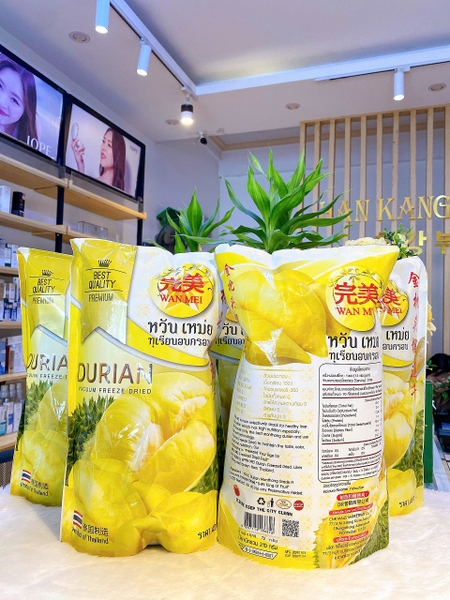 Sầu riêng sấy khô Thái Lan siêu ngon Durian Vacuum Freeze Dried bịch 6 gói