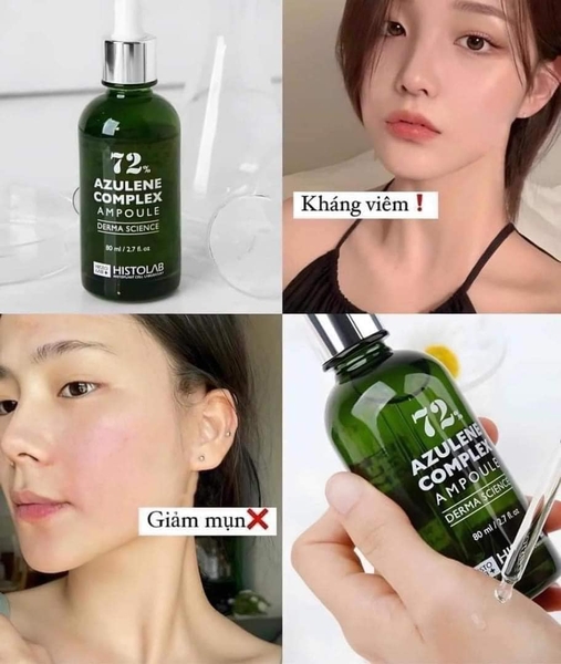 Serum Ngừa Mụn, Kháng Viêm Điều Tiết Bã Nhờn Histolab 72% Azulene Complex Ampoule Derma Science