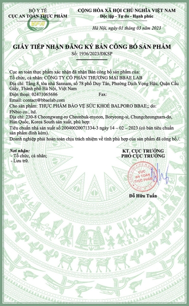 Viên sủi chuyển hoá chất béo Balporo BBae Hàn Quốc, hỗ trợ giảm cân, dưỡng da sáng mịn, phân phối độc quyền bởi BBae Lab(có VAT)