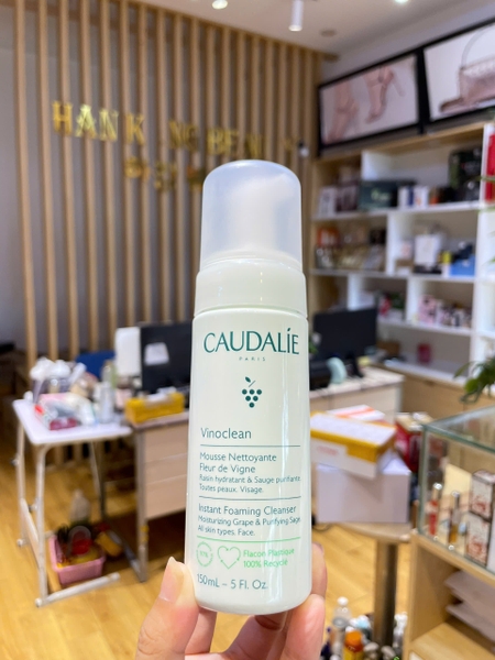 Sữa Rửa Mặt dạng Bọt làm sạch sâu, không khô da Caudalie Vinoclean Instant Foaming Cleanser 150ml