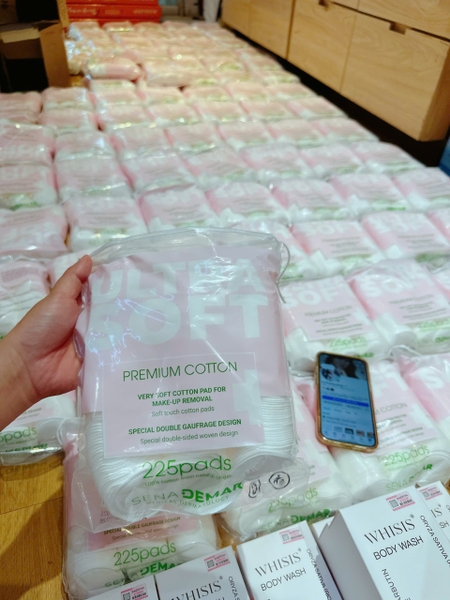 Bông Tẩy Trang SENADEMAR Premium Cotton Very Soft cotton Pad For Make Up Removel 225 Miếng