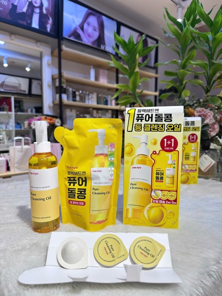 Sét Dầu Tẩy Trang làm sạch sâu Manyo Pure Cleansing Oil 200ml 200ml 6ml