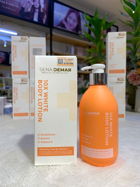 Dưỡng Thể Trắng Da Sena Demar 10x White Body Lotion 300ml