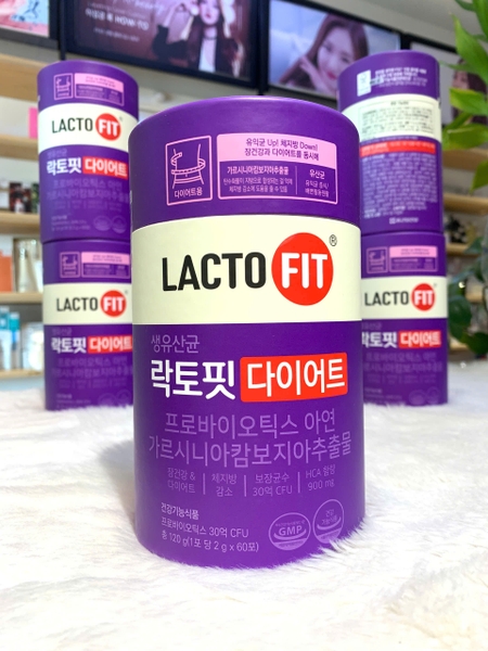 Men Vi Sinh Giảm Cân, Giữ Dáng, Tăng cường chuyển hóa Lacto-Fit Diet Daedong Ginseng Hàn Quốc, Hộp 60 Gói