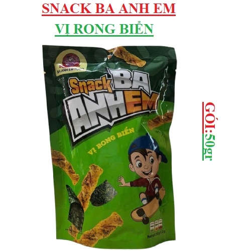Snack vị rong biển Ba anh em gói 50 gr | Azmart.vn