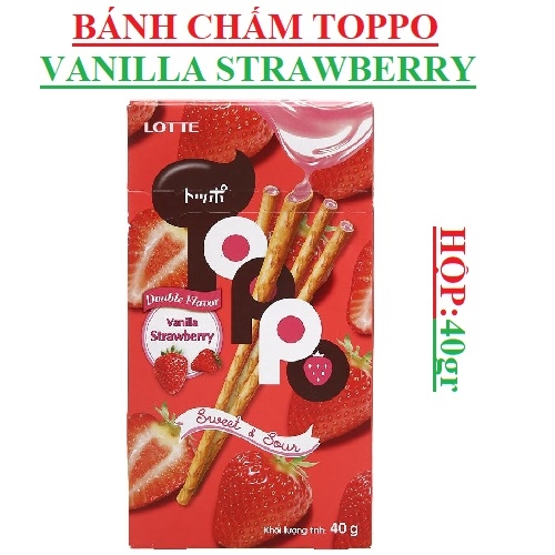 Bánh que chấm Lotte toppo hộp 40gr | Azmart.vn