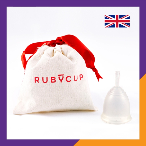 Cốc nguyệt san Rubycup (Trong suốt) - Ruby cup Clear - Nhập khẩu Anh