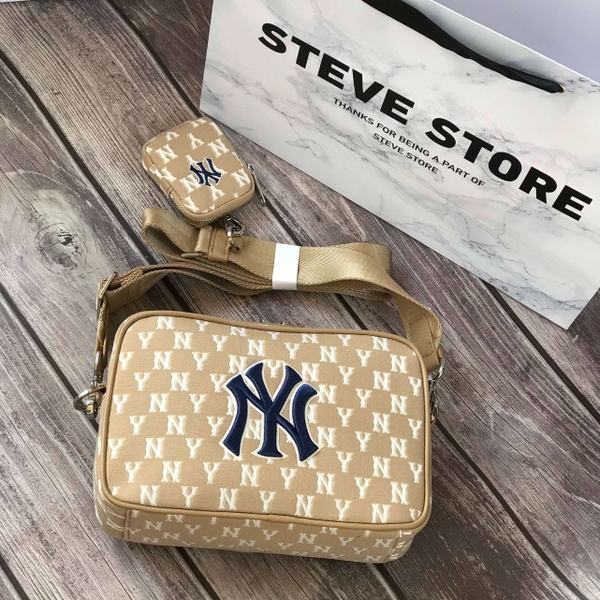 Túi MLB Monogram Jacquard Hobo Bag New York Yankees 3ABQS011N50BKS   Deestorevn