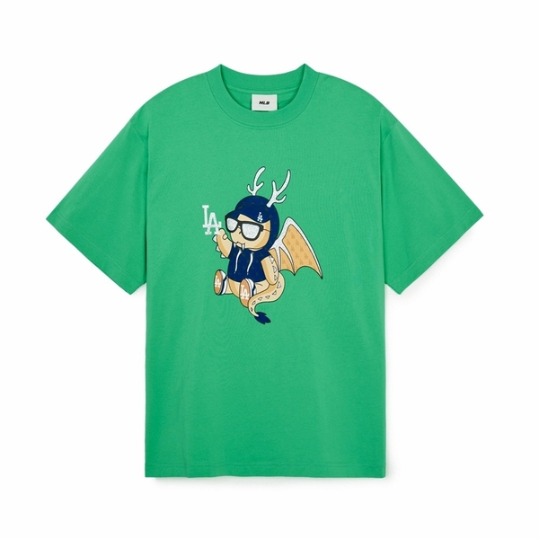 ao-thun-mlb-korea-new-year-dragon-la-dodgers-green