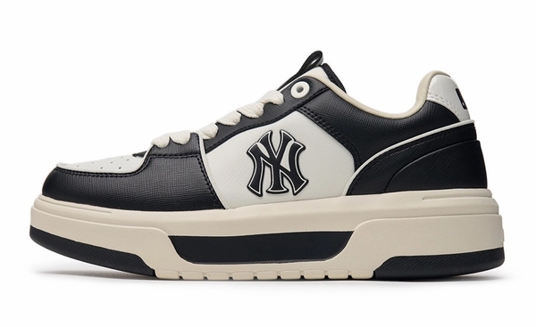 giay-mlb-korea-chunky-liner-sl-saffiano-new-york-yankees-black