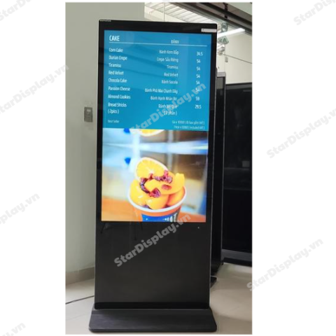 Màn hình LCD quảng cáo chân đứng cho nhà hàng, quán ăn