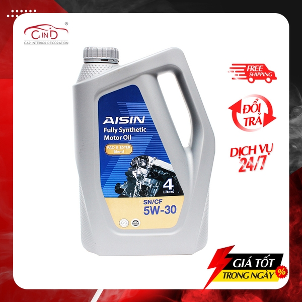 Nhớt Động Cơ AISIN ESEN0534P 5W-30 SN / CF Pao & Ester Blend 4L - Nhập Khẩu Chính Hãng