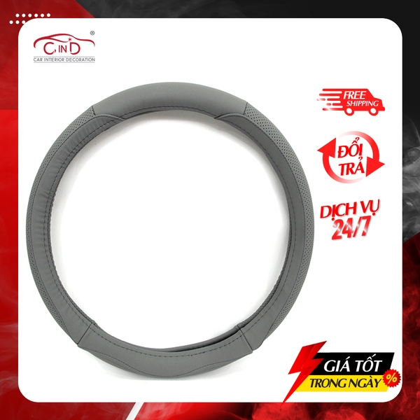 Bọc Vô Lăng CIND B600 Size M Màu Xám - Nhập Khẩu Chính Hãng
