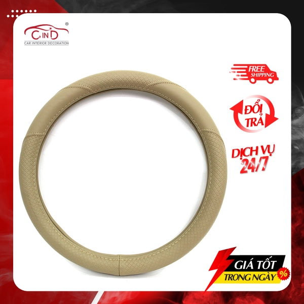 Bọc Vô Lăng CIND TF-1758 Size M Màu Kem - Nhập Khẩu Chính Hãng