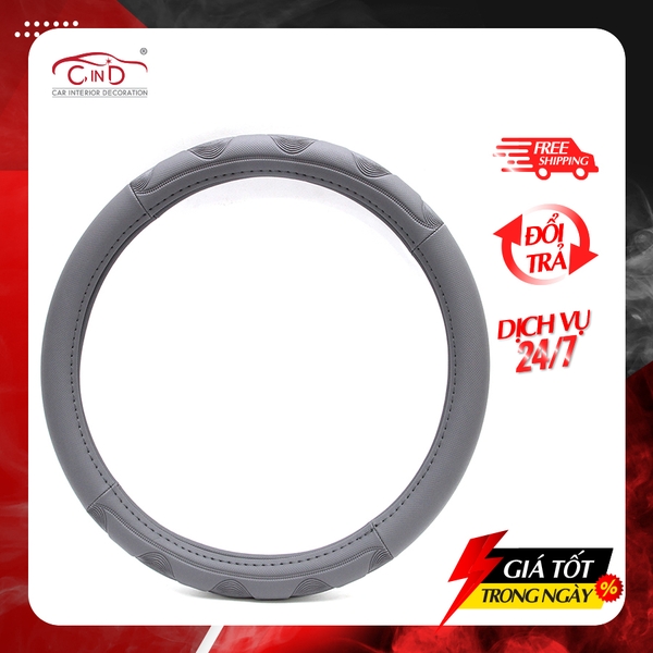 Bọc Vô Lăng CIND 5008 Size M Màu Xám - Nhập Khẩu Chính Hãng