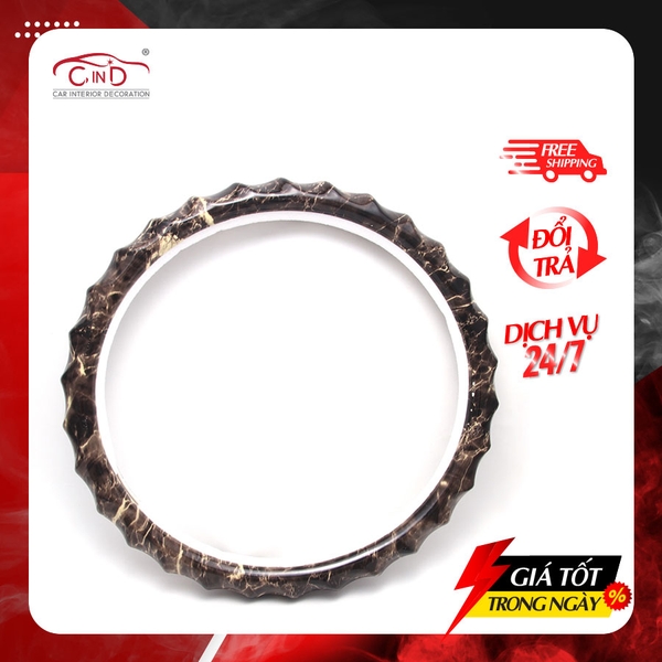 Bọc Vô Lăng CIND P450 Size M Màu Vân Đá - Nhập Khẩu Chính Hãng