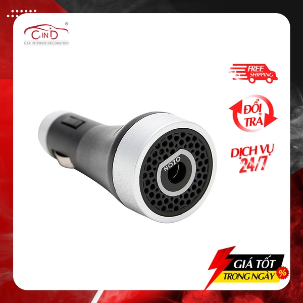 Máy Lọc Không Khí Khử Mùi Ô Tô AIR-Q Q43 (Cd-145) Màu Đen - Nhập Khẩu Chính Hãng