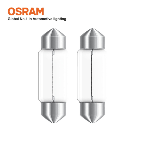 Combo 2 Bóng Đèn Cana Ngắn OSRAM Original C5W 12V 10W - Nhập Khẩu Chính Hãng