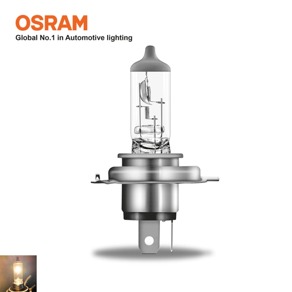 Bóng Đèn Halogen OSRAM Super Bright Premium H4 12V 100/90W - Nhập Khẩu Chính Hãng