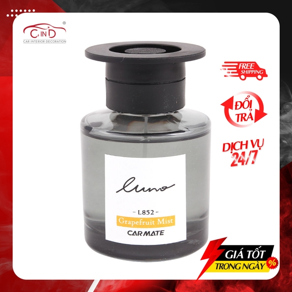 Nước Hoa Ô Tô CARMATE Luno Liquid Homme L852 Grapefruit Mist 80ml - Nhập Khẩu Chính Hãng