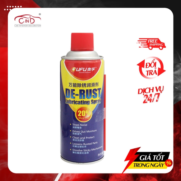 Chai Xịt Chống Rỉ Sét OUFU AF-1111 450ml - Nhập Khẩu Chính Hãng