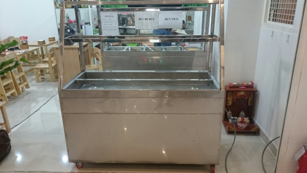 Bếp hâm 8 khay có kệ để kính