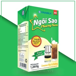 Sữa đặc Ngôi sao Phương Nam xanh lá hộp giấy 1.284kg (Thùng 12 hộp giấy x 1,284kg)