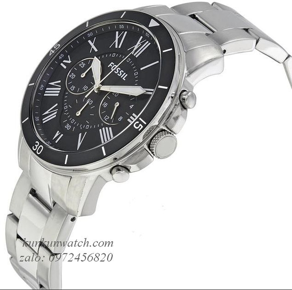 Đồng Hồ Nam Fossil FS5236 Chronograph Điểm Số La Mã Các Mốc Giờ 44mm ...