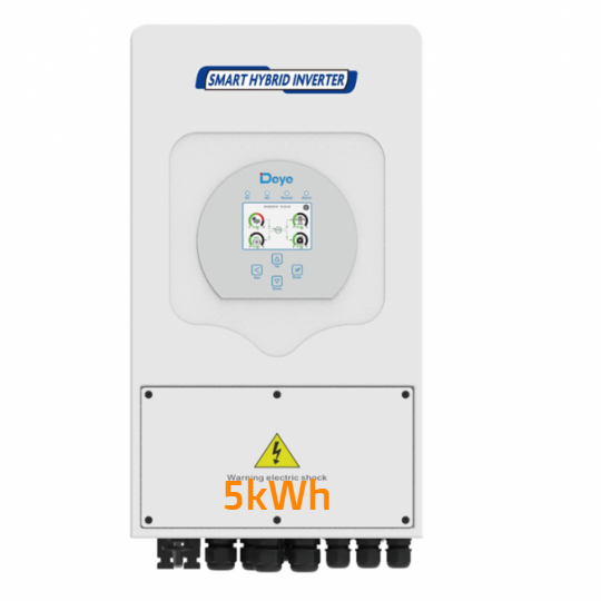 Inverter Hybrid Deye 5kWh 1 pha 2 MPPT Bao gồm wiffi và DC switch