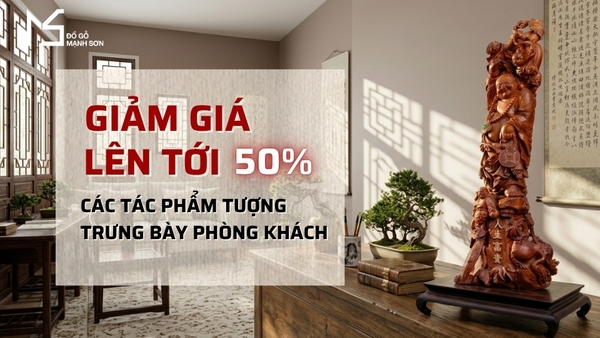 Top tượng trưng bày phòng khách độc đáo