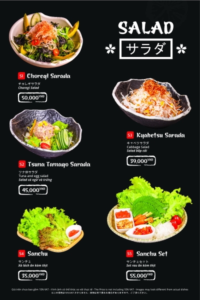 Menu VB Food Hà Nội - 1