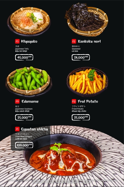 Menu VB Food Hà Nội - 5