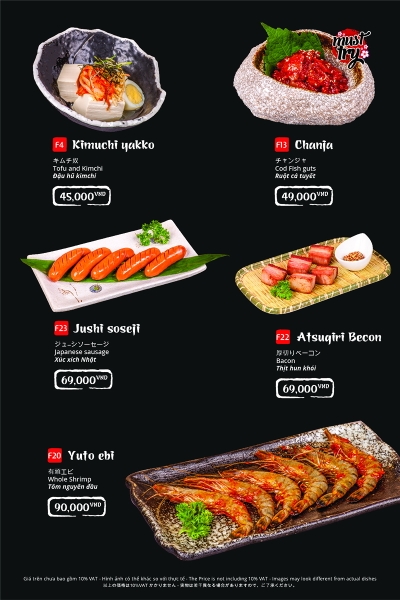 Menu VB Food Hà Nội - 6