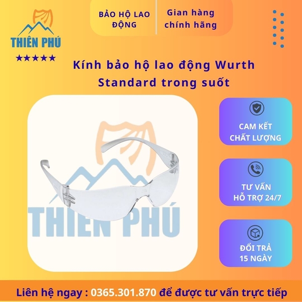 kinh-bao-ho-lao-dong-wurth-standard-trong-suot
