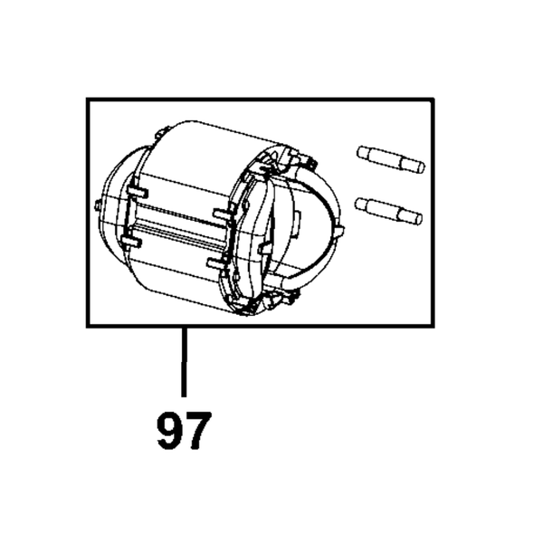 Stator dùng cho máy khoan Stanley STEL505K - No.97 1004518-74