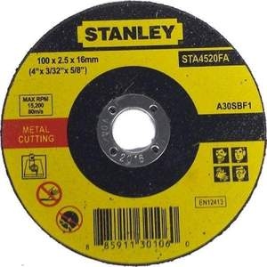Đá cắt sắt 100 x 2.5 x 16mm Stanley STA4520FA