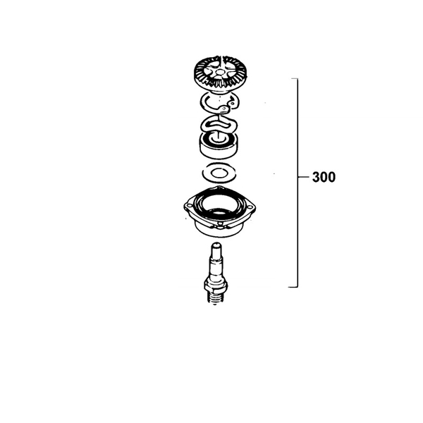 4140350001 BỘ TRỤC VÀ BÁNH RĂNG DÙNG CHO MÁY MÀI STGS6100 - No.300