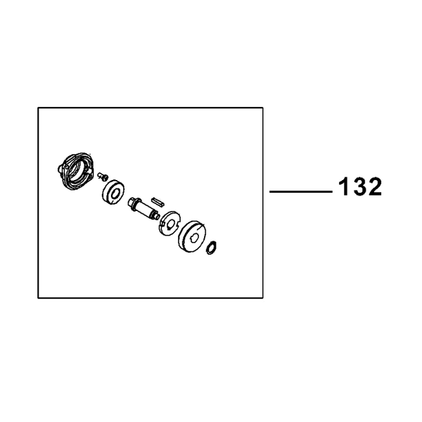 5170007-05 BỘ TRỤC VÀ BÁNH RĂNG DÙNG CHO MÁY CẮT NHÔM STEL721 - No.132