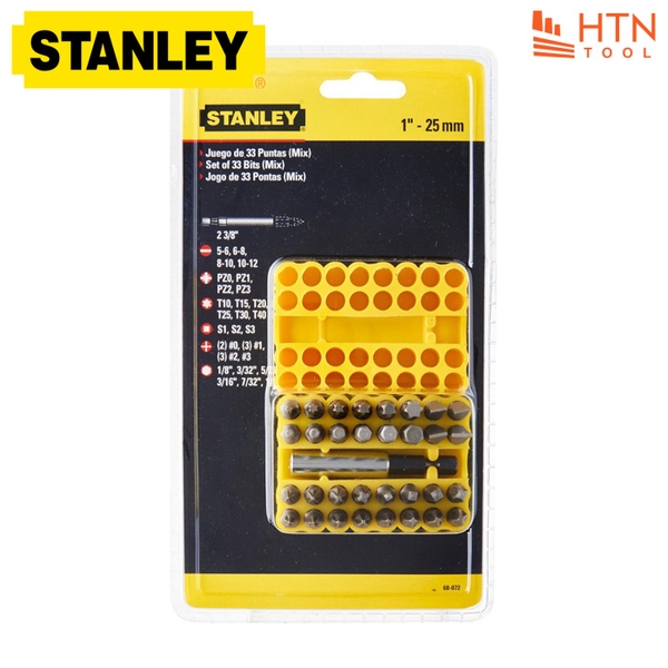 Mũi vặn vít bộ 33P Stanley 68-072